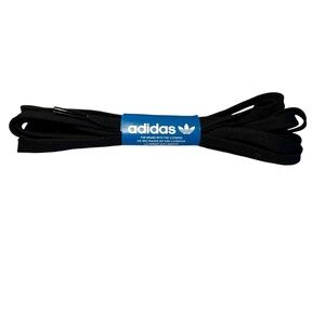 Adidas Blue and White Logo shoelaces